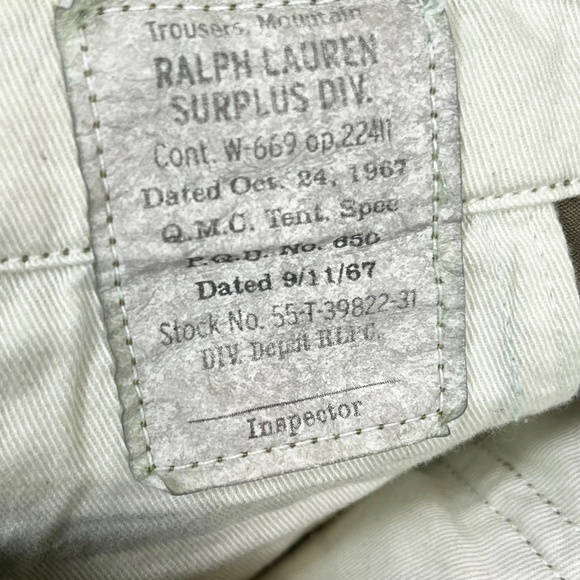 Polo Ralph Lauren Men's Utility Surplus Cargo Trouser Pants - Picture 3 of 7